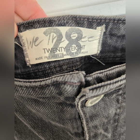 We The Free women's black denim bell bottom flate jeans | size 28 - Picture 2 of 7